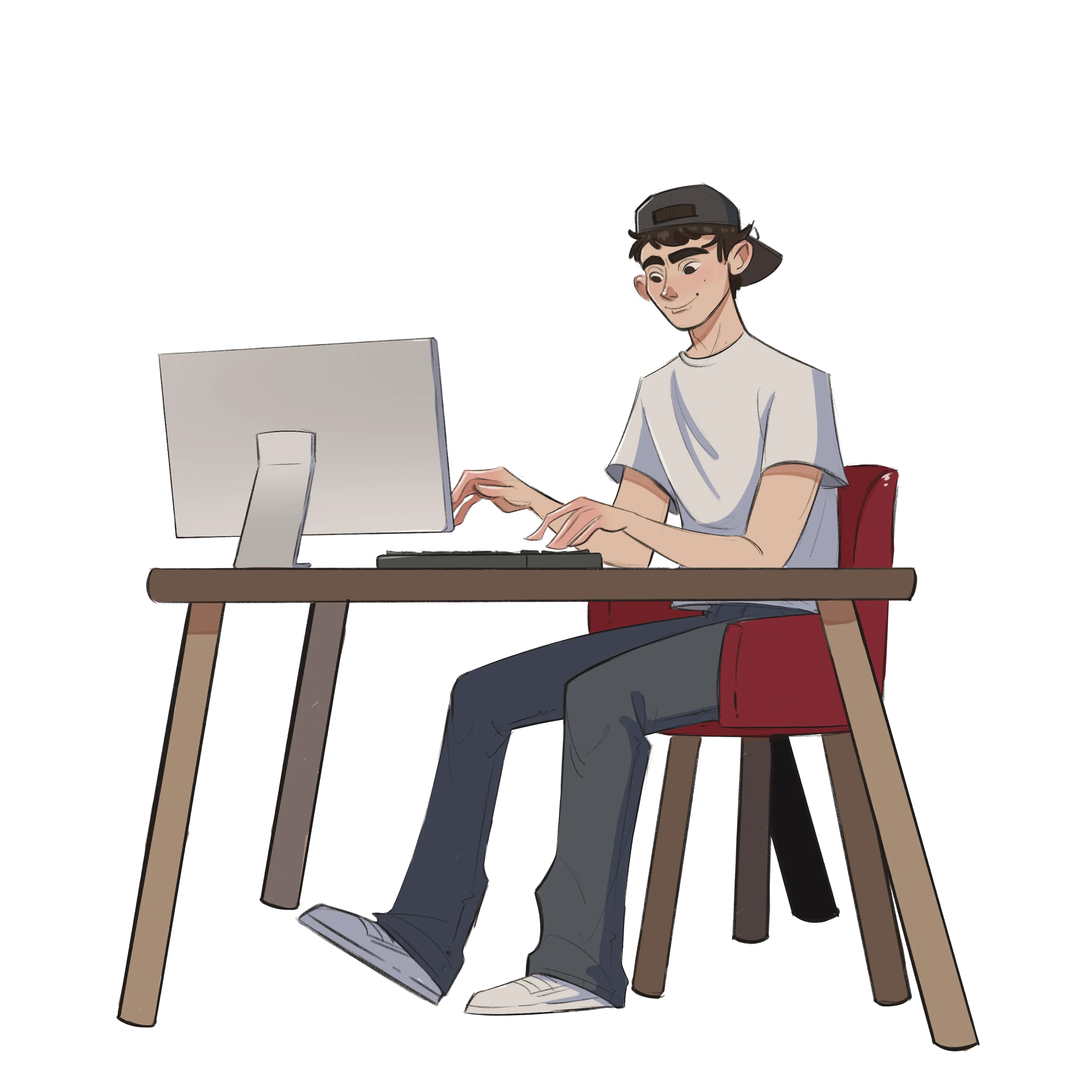 Digital Illustration of Alex Khazhakyan